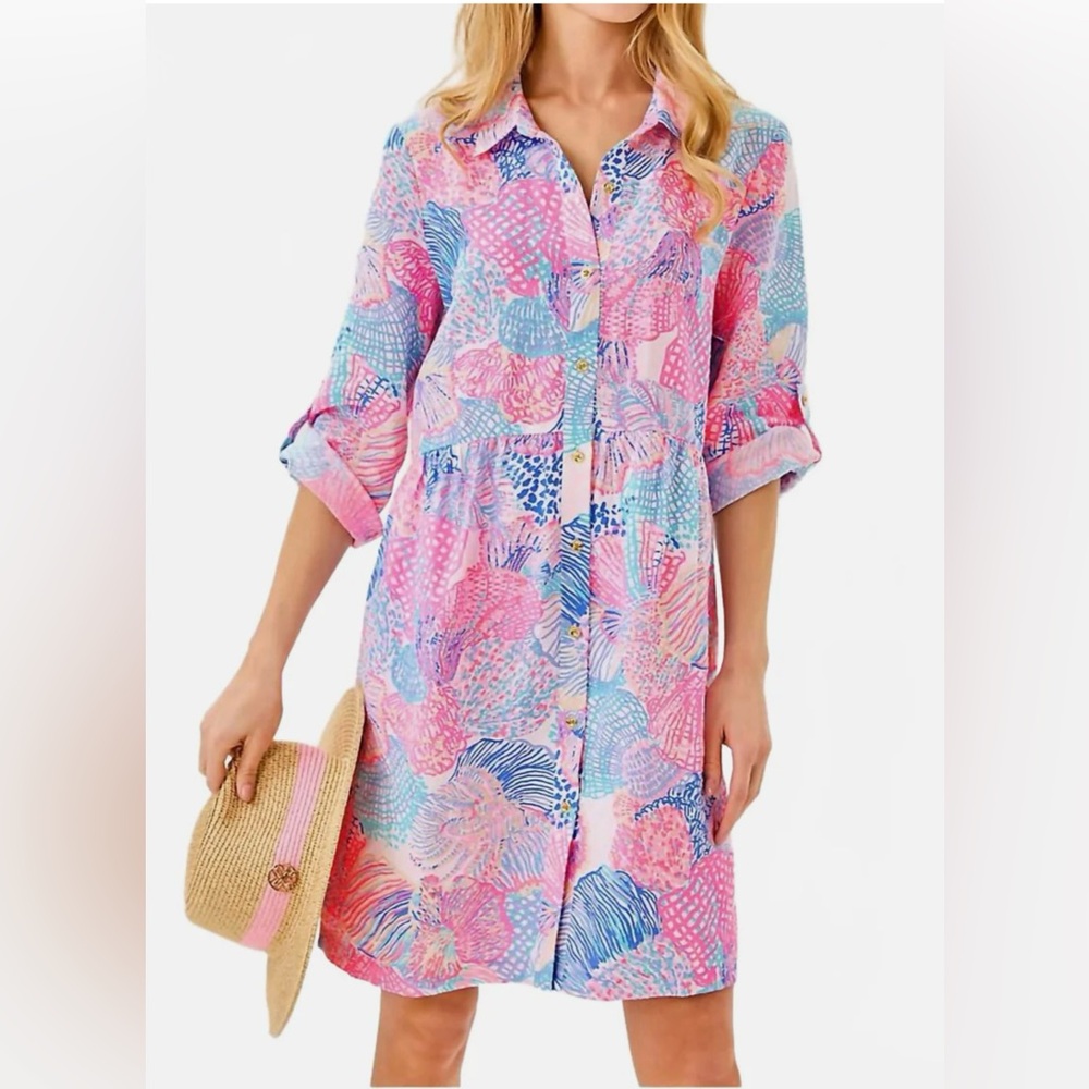 Lilly Pulitzer Shaela Dress In Roar Of The Seas